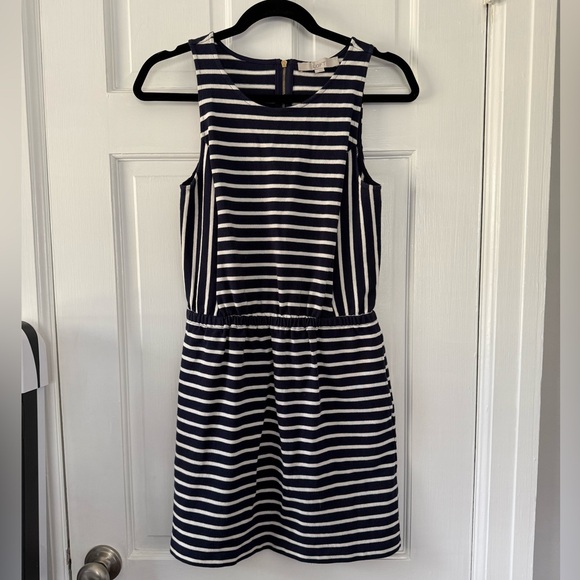 LOFT Dresses & Skirts - Loft Striped Sleeveless Dress